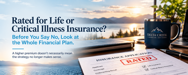 Rated life or critical illness insurance explained in the context of a broader financial plan.
